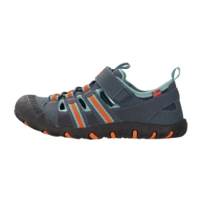 Trollkids Kids Sandefjord Sandal XT dark navy/dusky turquoise/glow orange (668-110) detské športové sandále pre chlapcov/dievčatá