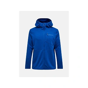 Pánska mikina PEAK PERFORMANCE M Trail Polartec Power Grid Zip Hood, modrá farba Pánska mikina PEAK PERFORMANCE M Trail Polartec Power Grid Zip Hood, modrá farba