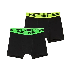 Detské boxerky Puma Everyday Basic, balenie po 2 kusoch, čierne, 938971 03