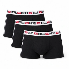 Diesel – pánske boxerky Men Shawn, 3 ks v balení, čierne, módne, bavlnené Diesel – pánske boxerky Men Shawn, 3 ks v balení, čierne, módne, bavlnené