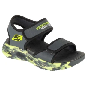 Skechers S-Lights: Sandále Sola Glow - Fusion Brights 407032L-CCBK Grey 28