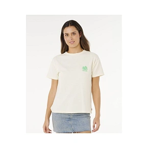 Dámske tričko RIP CURL Surf Puff Party Pack Relaxed, béžové Dámske tričko RIP CURL Surf Puff Party Pack Relaxed, béžové