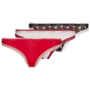 Dámske nohavičky Refresh 3Pack QD3804E-W4Z - Calvin Klein