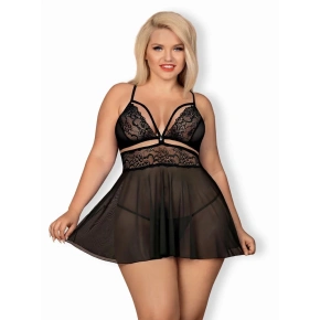 Nádherné tielko 838 - BAB black XXL - Obsessive