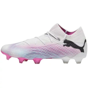 Pánske kopačky Future 7 Ultimate FG/AG M 107599 01 White with pink - Puma