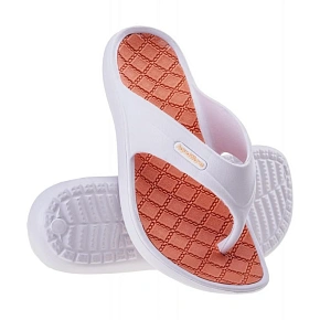 Dámske žabky Alema W 92800399946 bielo-lososové – Aquawawe