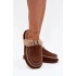 Dámske papuče s kožušinou 608 Brown - Perivelle