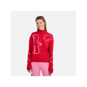 Rossignol W Jcc Roll Neck Sweater Red Rossignol W Jcc Roll Neck Sweater Red