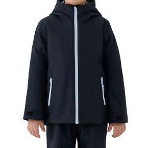 Dievčenská lyžiarska bunda 4F F0817 dark black 4FJWAW25TTJAF0817 20S