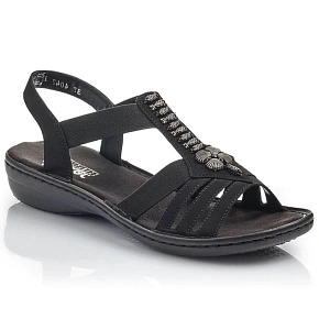 Dámske sandále Romansh black Rieker 60806-00