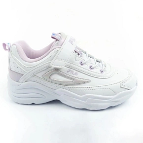 Fila Skye V detská športová obuv pre dievčatá na suchý zips white