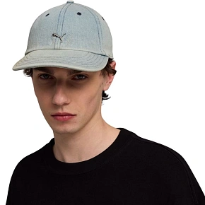 Čiapka s kšiltom Puma Wardrobe Ess Matal Dad, modrá, 25968 07