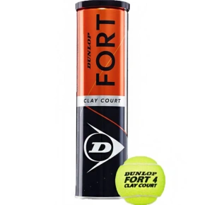 Dunlop Fort Clay Court 4ks tenisových loptičiek 601613
