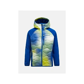 Pánska péřová bunda PEAK PERFORMANCE M Helium Aop Down Hybrid Hood, farba: viacfarebná Pánska péřová bunda PEAK PERFORMANCE M Helium Aop Down Hybrid Hood, farba: viacfarebná
