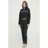 Dámske pyžamo s potlačou YI80001 čierne - DKNY
