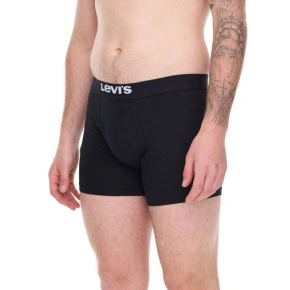 Pánske bavlnené boxerky 3-Pack Black - Levi's