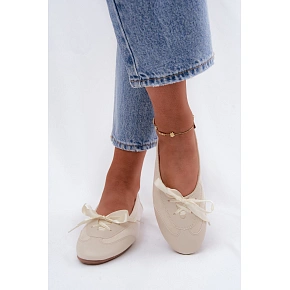 Športové balerínky Peonie 8531 v smotanovej farbe – Sweet Shoes