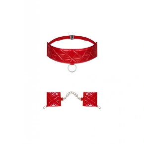 Pikantná sada Hunteria cuffs & choker - Obsessive