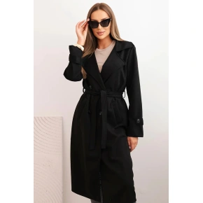 Dámsky kabát 4595 Black - K-Fashion