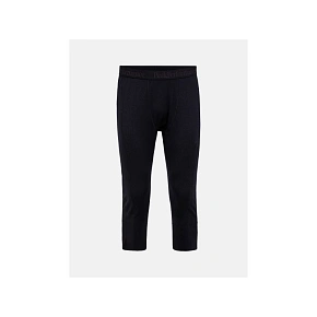 Teplé nohavice PEAK PERFORMANCE Magic 3/4 Long Johns Wool-blend Baselayer pre mužov, čierne Teplé nohavice PEAK PERFORMANCE Magic 3/4 Long Johns Wool-blend Baselayer pre mužov, čierne