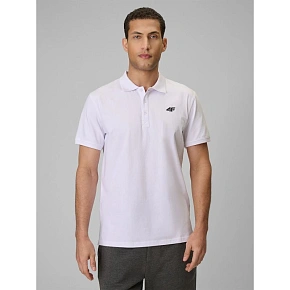 Pánske polo tričko s klasickým strihom 4F 4FRMM00TPTSM0939-10S Pánske polo tričko s klasickým strihom 4F 4FRMM00TPTSM0939-10S