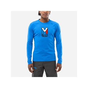 Pánske tričko MILLET Trilogy Wool Ts Ls M, modré'
