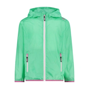 Bunda CMP Kid G Jacket Rain Fix Hood Lightweight Green Nepremokavá bunda (3X53255-E306)