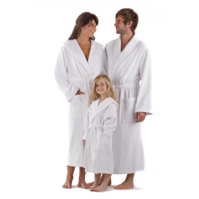 AKCE Unisex froté župan 2114 Sauna biely - Vestis