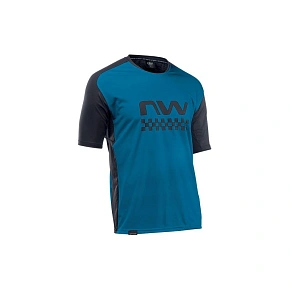 Cyklistické tričko NORTHWAVE Edge Jersey Short Sleeve – modré/čierne Cyklistické tričko NORTHWAVE Edge Jersey Short Sleeve – modré/čierne