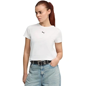 Dámske tričko Puma Ess Centered Cat Logo Tee, biele, 692916 02 Dámske tričko Puma Ess Centered Cat Logo Tee, biele, 692916 02