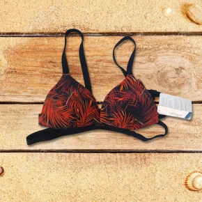 Vrchný diel plaviek BB722 Black-Orange - Selmark