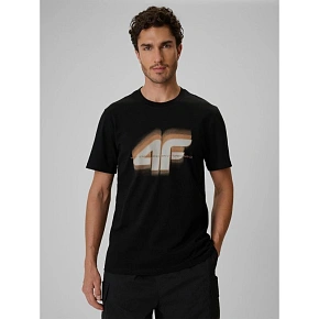T-shirt regular z nadrukiem męski 4F 4FRSS26TTSHM4228-20S