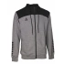 Select Oxford Zip Hoodie U T26-01811 šedá/čierna mikina