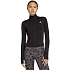 Dámska mikina adidas Optime Essentials Full-Zip, čierna, JM9185