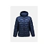 Pánska péřová bunda Peak Performance M Helium Down Hood Jacket, farba tmavomodrá