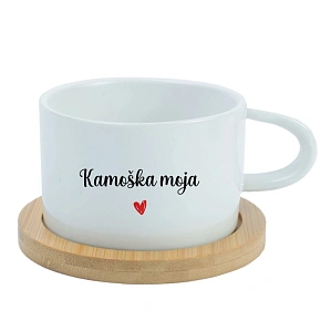 Môj priateľ - biely pohár na makrónky 200 ml