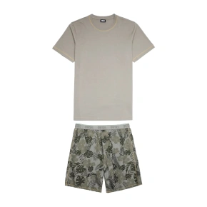 Pánske pyžamo A05143 0NCAS 5DR khaki - Diesel