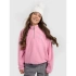 Oversize 4FHrejivý fleece so stojacím golierom dievčatá 4F 4FJRAW25TFLEF441-54S