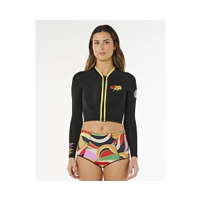 Dámska bunda RIP CURL G-Bomb 1.5 Ls Fz Crop Jkt, čierna Dámska bunda RIP CURL G-Bomb 1.5 Ls Fz Crop Jkt, čierna