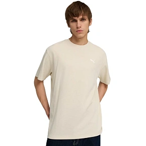 Pánske tričko Puma ESS Elevated Relaxed Tee, béžové, 692018 87 Pánske tričko Puma ESS Elevated Relaxed Tee, béžové, 692018 87