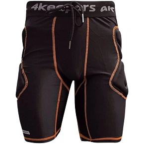 Brankárske šortky 4Keepers Elite II GK Short, čierne, veľkosť 2XL