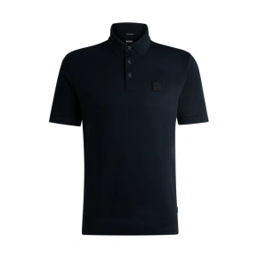 Pánske polo tričko BOSS Parlay 143 BLU klasického regular strihu v tmavomodrej farbe (50515596-405)