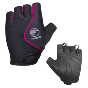 Rukavice CHIBA LADY AIR PLUS čierno-ružové M