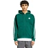 Pánska mikina adidas Essentials 3-Stripes Fleece Full-Zip Hoodie, zelená, KZ1412