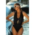 Dámske jednodielne plavky Fashion 23 S1093V-19 black - Self