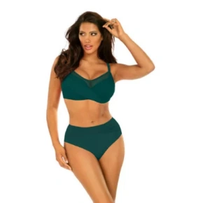 Dámske dvojdielne plavky Fashion 18 S940FA18-7 tm. zelené - Self