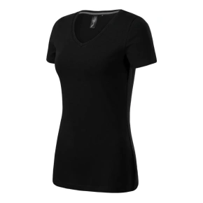 Malfini Action Tričko s výstrihom do V W MLI-70101 black