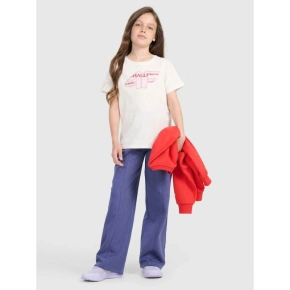 Dievčenské tepláky so širokými nohavicami 4F 4FJRAW25TTROF1598-33S Dievčenské tepláky so širokými nohavicami 4F 4FJRAW25TTROF1598-33S