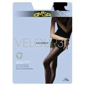 Dámske pančuchové nohavice Velour 30 den - Omsa