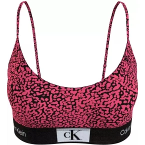 Dámska podprsenka 000QF7216E GNI tm. ružová so vzorom - Calvin Klein